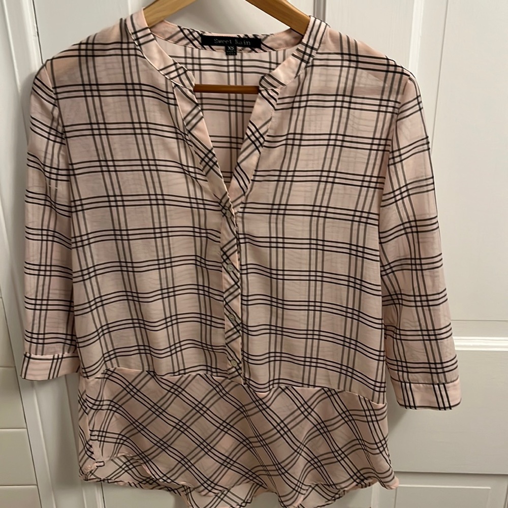 Pink plaid for spring!